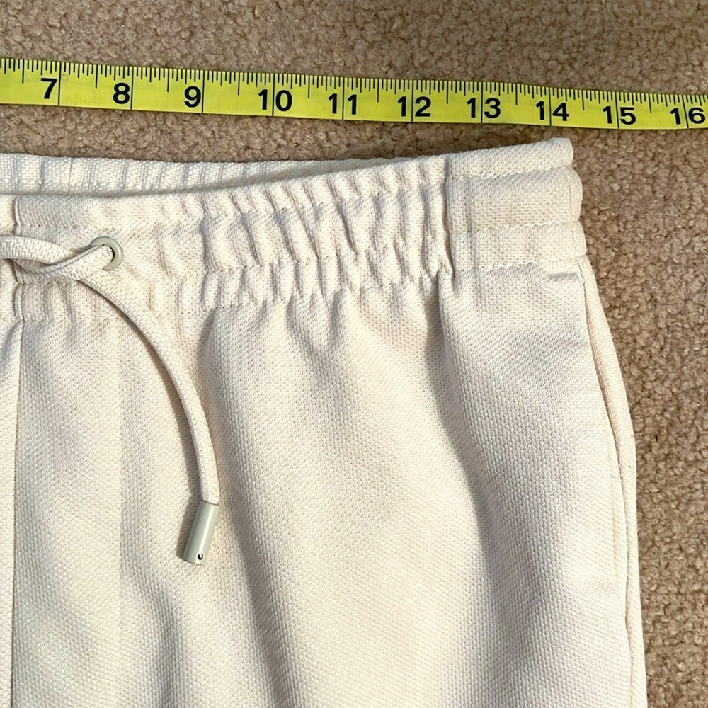 Zara Cream Drawstring Track Pants - Picture 5 of 10